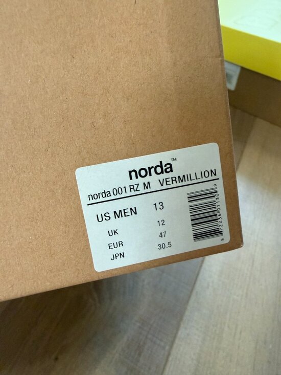 Norda 003 Vermillion Size 13